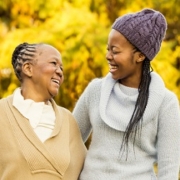 Mother and grandmother in nursing home