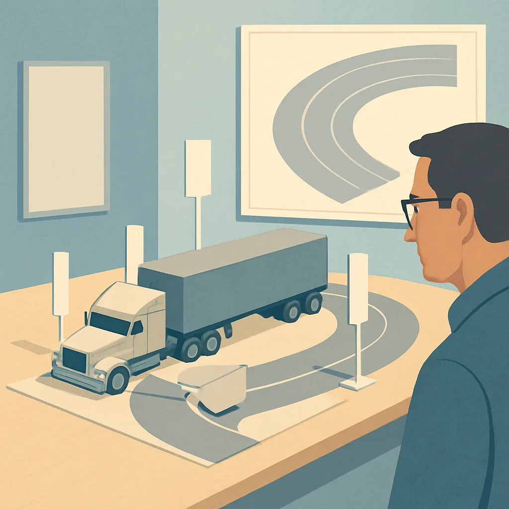 Crash reconstruction analysis of truck speed, curves, and cargo movement in Chicago