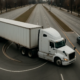 Chicago truck U-turn accident lawyer article showing a commercial truck maneuvering across multiple lanes
