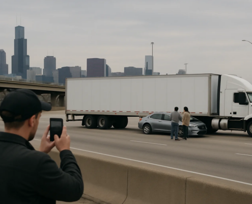 Illinois trucking company independent contractor accident liability after a Chicago truck crash