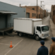 Chicago delivery truck loading=