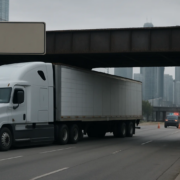 Chicago truck bridge strike accident lawyer explains a truck stopped near a low-clearance bridge