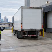 Chicago truck backing accident at a loading=