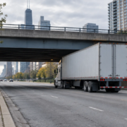 Chicago truck low-bridge accident liability and route planning near an urban overpass
